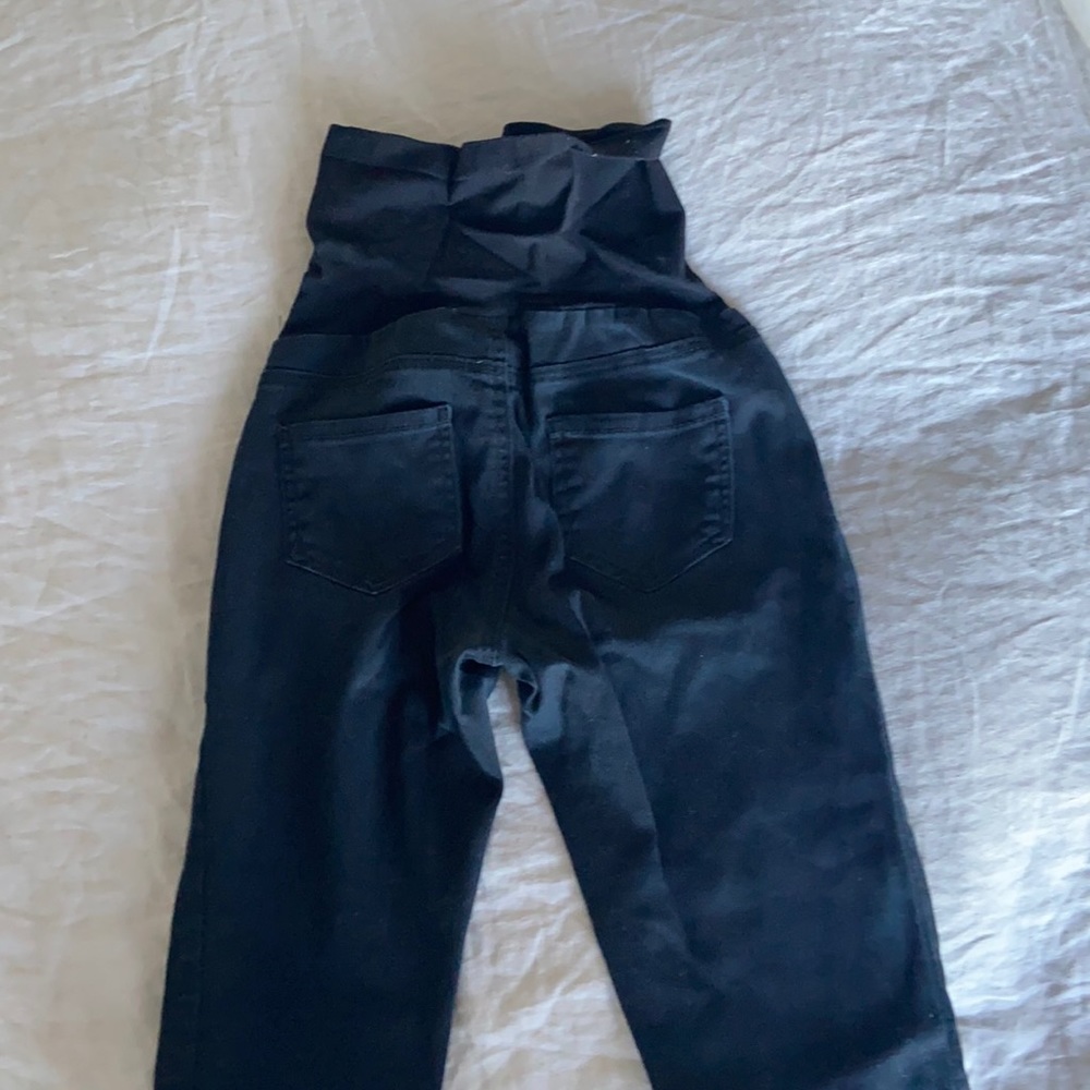 Motherhood Maternity Full panel black jeggings